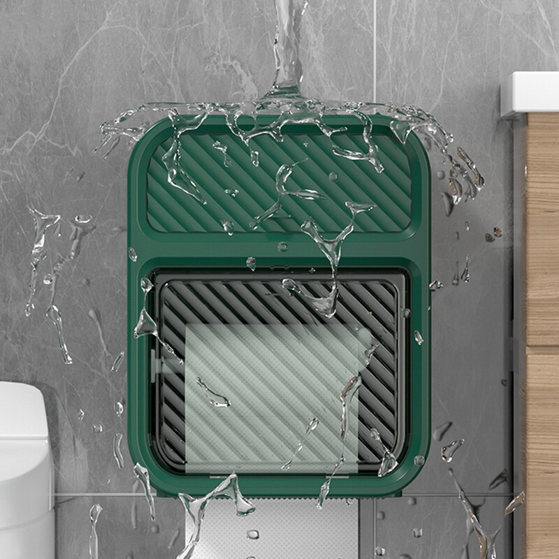 Πολυλειτουργικό χαρτομάντιλο επιτοίχιο με ράφι αποθήκευσης