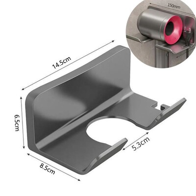 Suport de depozitare pentru uscător de păr 1 bucată, montat pe perete pentru baie