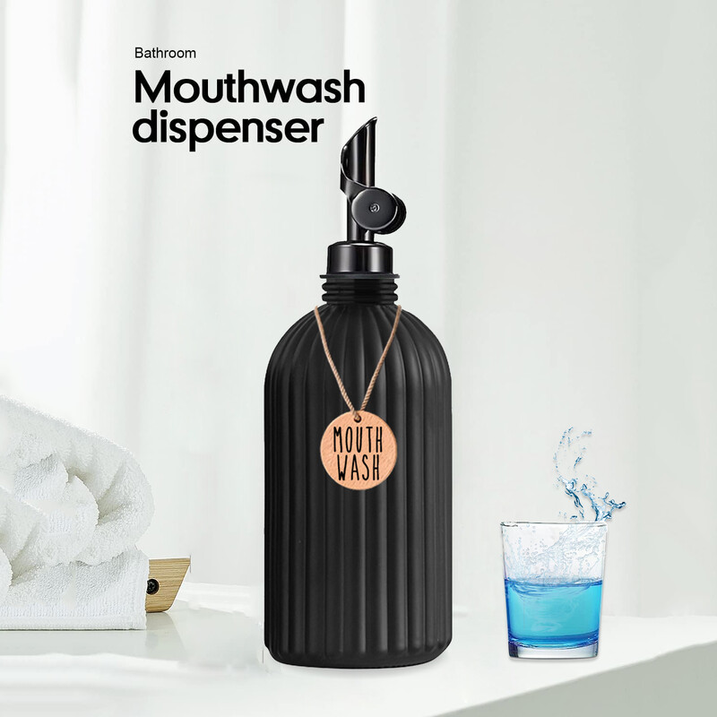 500 ml/16 Oz dozator vodice za ispiranje usta za kupaonicu Trake za višekratnu upotrebu vodice za ispiranje usta Boca Gravitacijski izljev za ispiranje usta Boka posuda