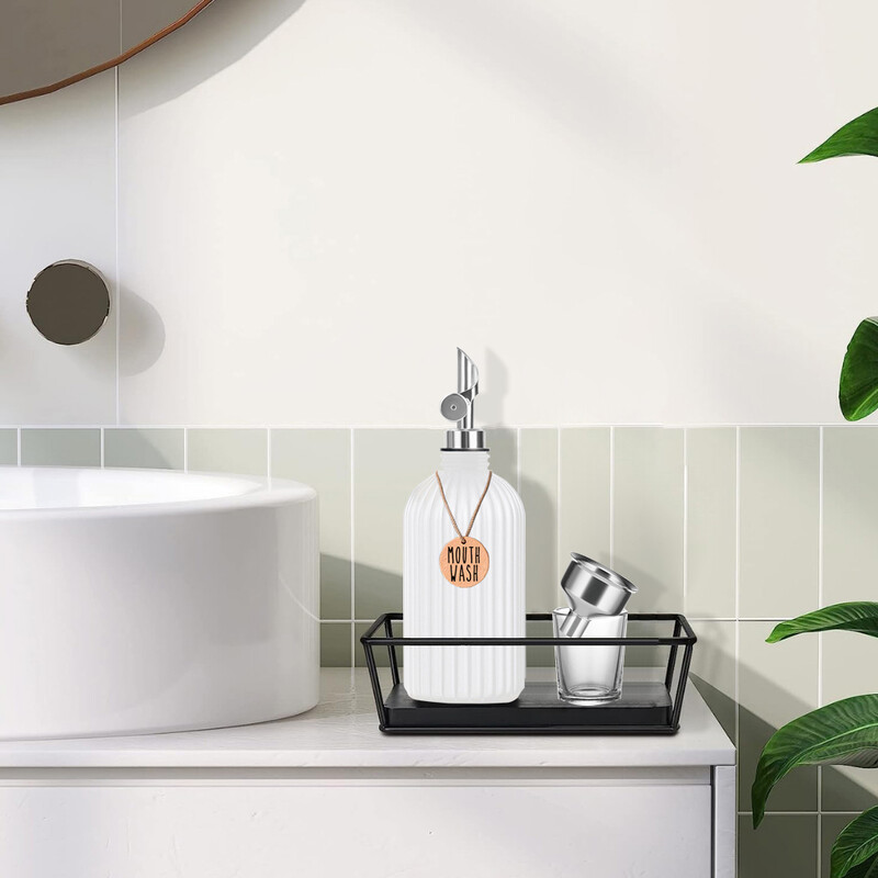 500 ml/16 Oz dozator vodice za ispiranje usta za kupaonicu Trake za višekratnu upotrebu vodice za ispiranje usta Boca Gravitacijski izljev za ispiranje usta Boka posuda