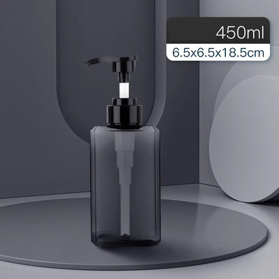 Dozator de săpun lichid, 250/450/650 ml, sticle de depozitare, pătrate din plastic, pentru călătorie în aer liber, reîncărcabile pentru șampon albastru, sticle goale