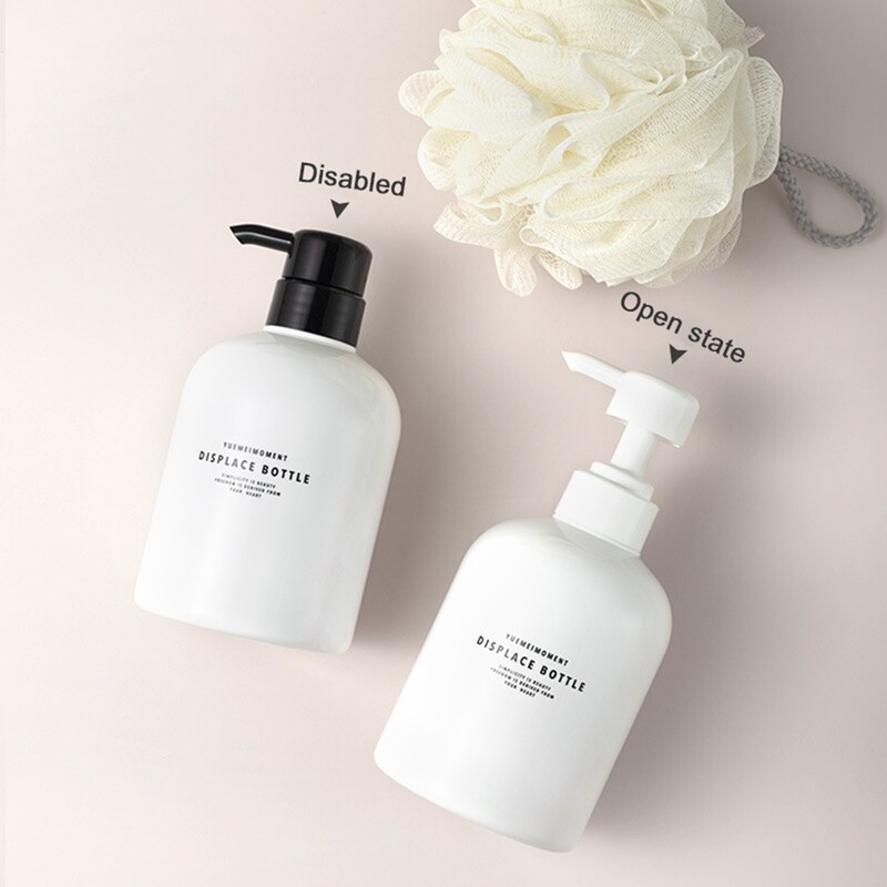 Kaasaskantav seebipudel 300/500 ml vedeliku dosaatoriga pudel, tühi pumbaga press šampoon kehapesuvedelik plastpudel vannituppa