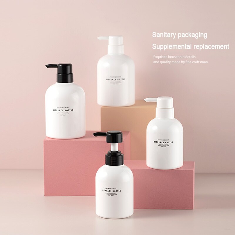 Kaasaskantav seebipudel 300/500 ml vedeliku dosaatoriga pudel, tühi pumbaga press šampoon kehapesuvedelik plastpudel vannituppa