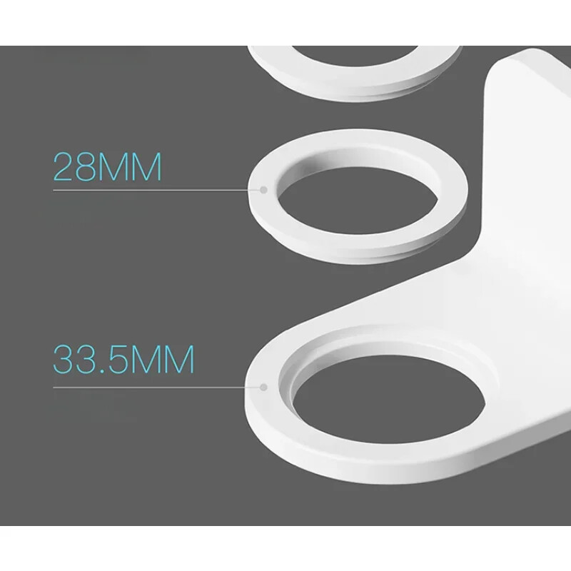 1/2 tk reguleeritav dosaatori pudelihoidja Seinale kinnitatav kleepuv šampoon Lotion käteseebipudeli riidepuu vannitoa hoiustamisriiul