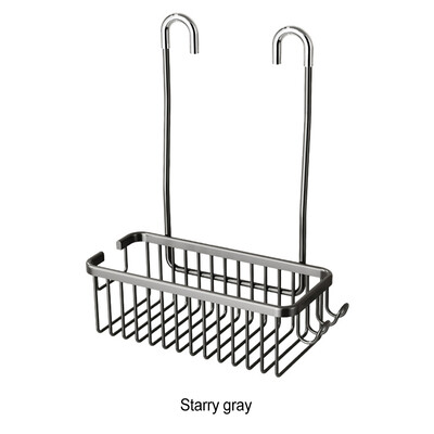 Roostevabast terasest vannitoa duširiiul riidepuuga Mugavad ja praktilised vannitoa hoiuriiulid, mustad