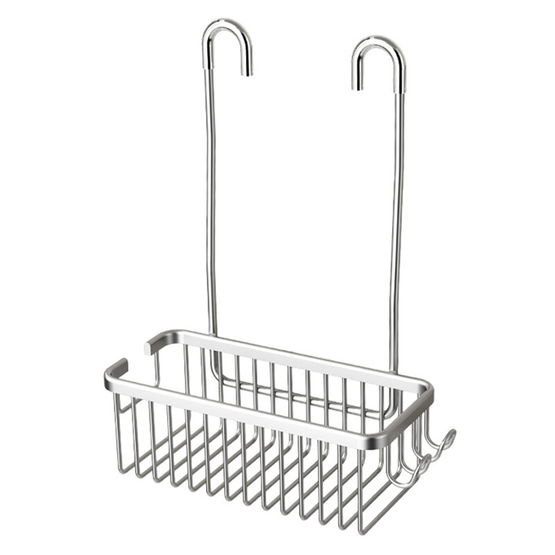 Roostevabast terasest vannitoa duširiiul riidepuuga Mugavad ja praktilised vannitoa hoiuriiulid, mustad