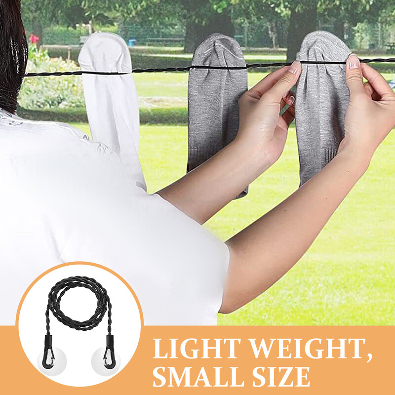 Välisriided Kuivatusnöör Iminappid Rõivad Pesu Siseruumides Elastne nöör Sissetõmmatav Telkimine Reisimine Pesukuivatusnöör