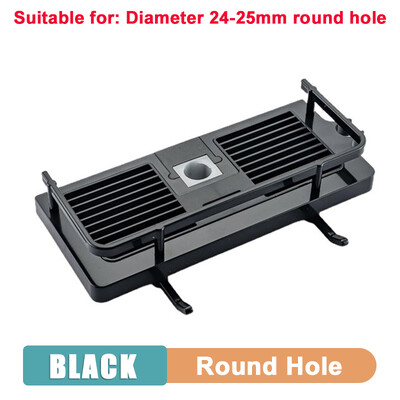 Duššihoidik Vannitoa riiul varraste riiulid šampoonialuse alus, puurimiseta Tõstevarras dušipea hoidja riiuli korraldaja