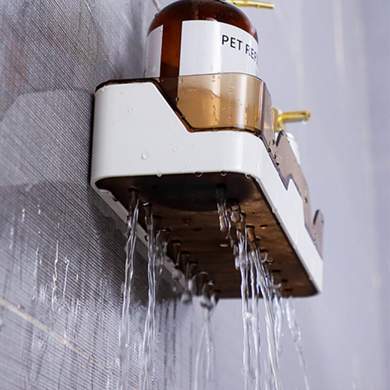 Vannitoa hoiuriiul Seinale paigaldatav dušikabiini riiulid Eemaldatav äravoolurest Köögi maitseainekonteiner Koduhoidik