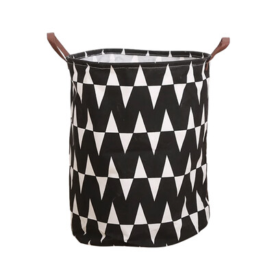 Kokkupandav pesukorv hoiuämber puuvillane linane riie valge must veekindel määrdunud pesu mänguasjade hoiukorv määrdunud riided
