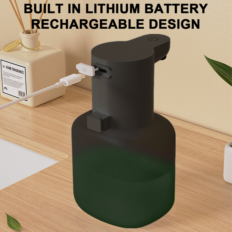 550 ml automaatne seebi dosaator laetav puutevaba vedelseebi dosaator IPX5 veekindel nõudeseebi dosaator kodukontori jaoks