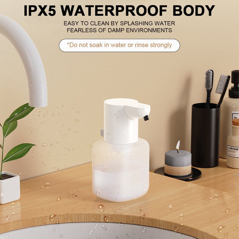 550 ml automaatne seebi dosaator laetav puutevaba vedelseebi dosaator IPX5 veekindel nõudeseebi dosaator kodukontori jaoks