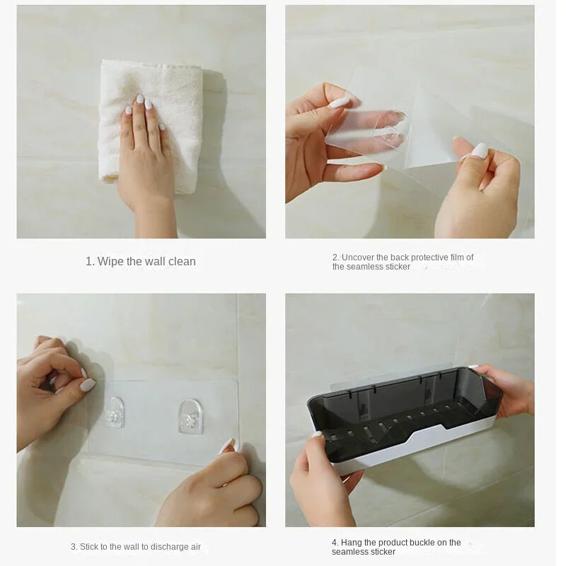 Οργάνωση ραφιών μπάνιου Ράφι αποθήκευσης ντους Μαύρα γωνιακά ράφια Τουαλέτα αλουμινίου για σαμπουάν χωρίς τρυπάνι