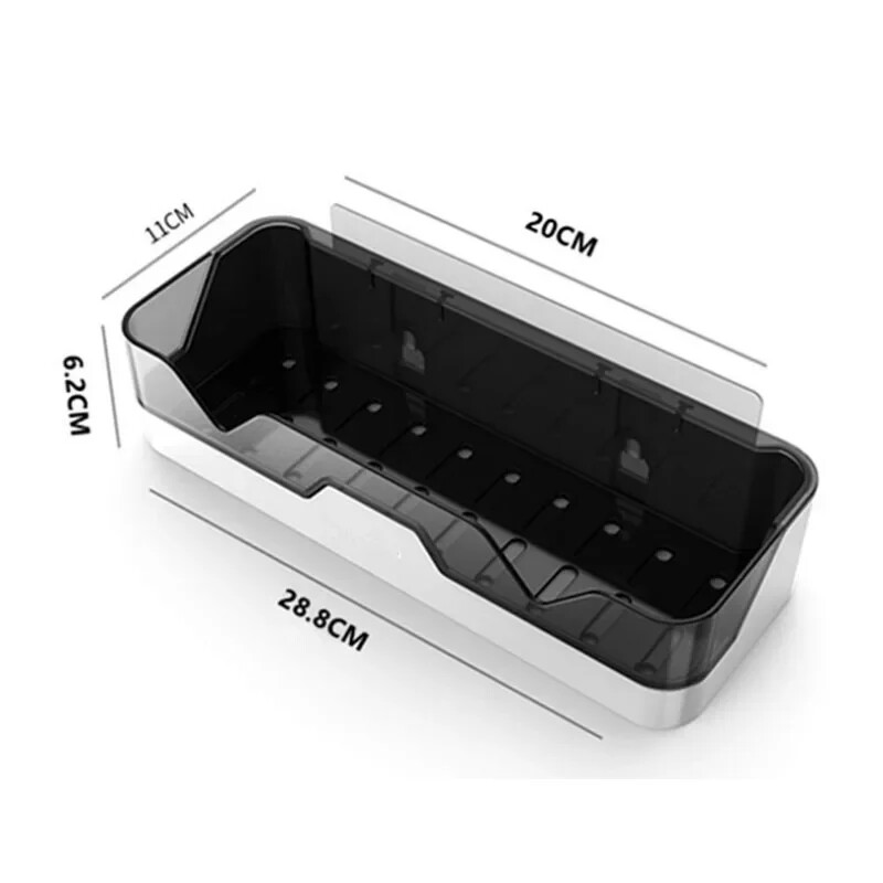 Οργάνωση ραφιών μπάνιου Ράφι αποθήκευσης ντους Μαύρα γωνιακά ράφια Τουαλέτα αλουμινίου για σαμπουάν χωρίς τρυπάνι