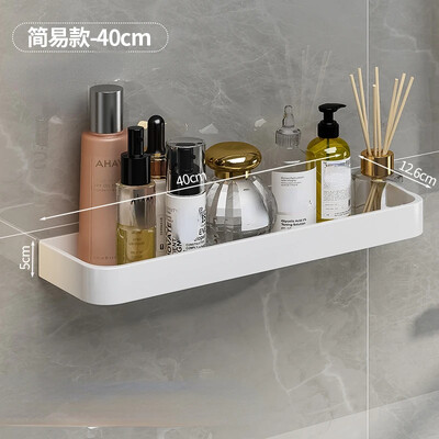 Alumiiniumist Vannitoa hoiuriiul Seinale paigaldatav dušihoidik Valge korraldaja Nurgariiulid WC šampooni kosmeetikahoidik