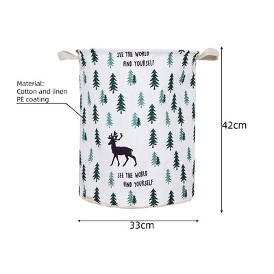 Korraldaja Lõuend pesukorv Veekindel suure mahutavusega pesutakistus Määrdunud riiete hoiukorv Mänguasja kodune hoiukast 45x35