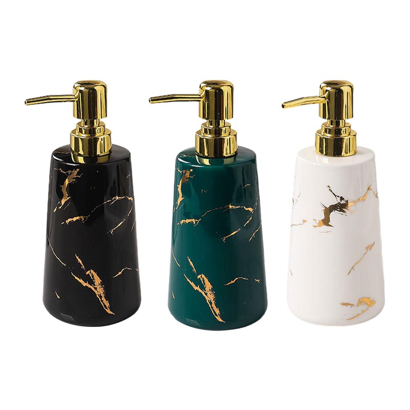 Seebi dosaator Vastupidav käsitsi pumbaga kreemipudel, praktiline 17 untsi, tühi keraamika hotelli töölauale pesuköögi jaoks vannituppa