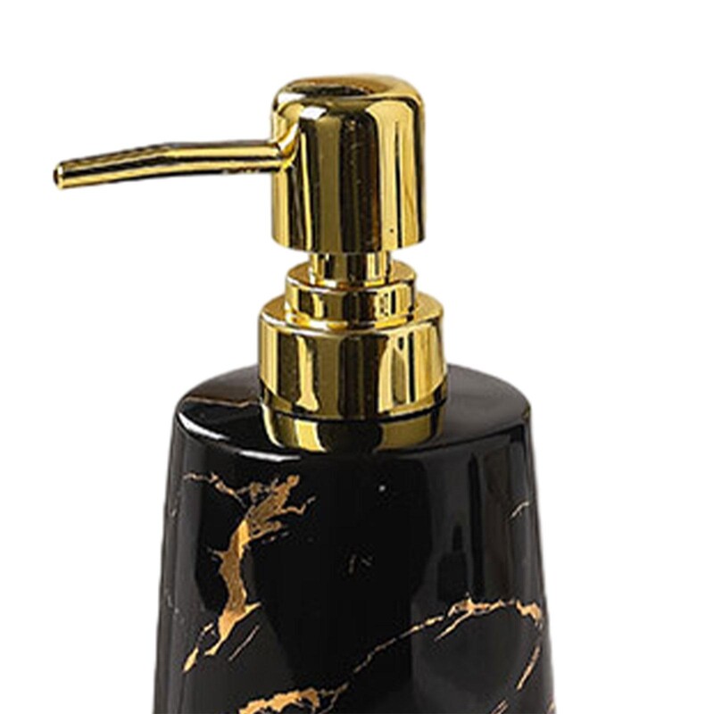 Seebi dosaator Vastupidav käsitsi pumbaga kreemipudel, praktiline 17 untsi, tühi keraamika hotelli töölauale pesuköögi jaoks vannituppa