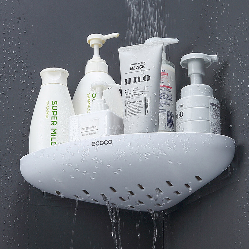 ECOCO Vannitoa riiul Nurgahoidik ilma puurita Seinale paigaldatav duši šampoon Korraldaja Köögis hoiurest Vannitoa tarvik
