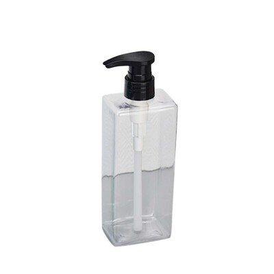 500 ml ruudukujuline seebi dosaator vannitoa jaoks, suure mahutavusega šampoon, dušigeeli pudelid, korduvtäidetav losjoon, vedeliku säilituskonteiner