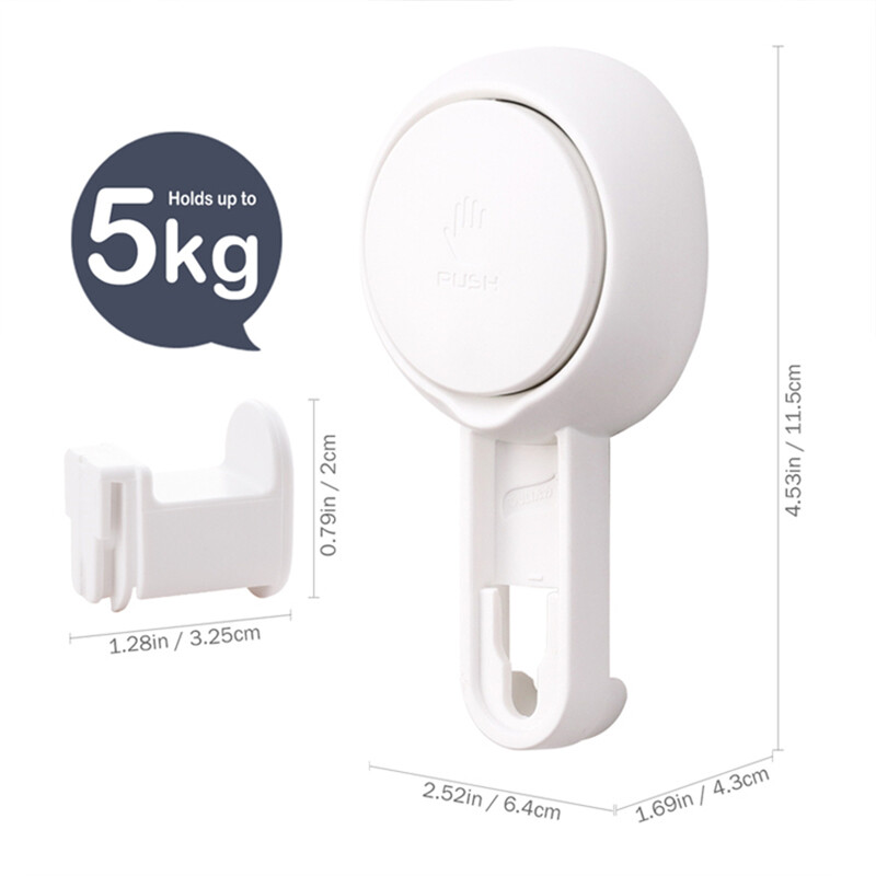 Αφαιρούμενοι γάντζοι βεντούζας βεντούζας ρόμπα μπάνιου Θήκη πετσέτας Γάντζος κουζίνας σπιτιού Καθημερινά αξεσουάρ