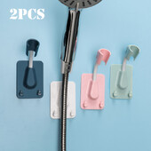 1/2 komada 360° držač glave tuša Podesivi samoljepljivi nosač za glavu tuša Zidni nosač s 2 kuke Postolje SPA kupaonica Univerzalno