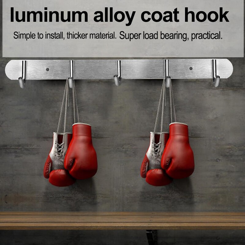 5/6/7 Skylės Aliuminio lydinio Sieniniai Kabliukai Paltai Drabužiai Rankšluosčiai Skrybėlė Eilė Kabliukai Kabykla 360x31mm/435x31mm/510x31mm