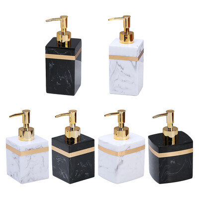 Εγχειρίδιο Refillable Resin Soap Dispenser Επαναχρησιμοποιήσιμο κενό δοχείο υγρού πλυσίματος χεριών για επιτραπέζια πλύση σαμπουάν ντους κουζίνας