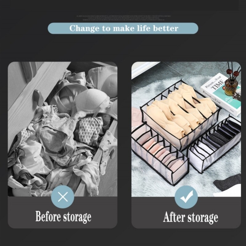 Korraldaja Aluspüksid Sokid Hoiukarbid Riidekapp Püksid Riided Aluspesu Sahtlid teksad Riided Eraldaja Rinnahoidja Kokkupandav Jagaja