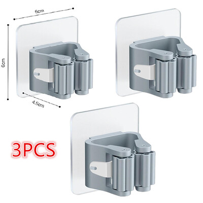 Mopihoidja Isekleepuv harjaalus Seinale paigaldatav mopi tugi pühkimishari konks Hoiukorraldaja Vannitoa köögitarvikud