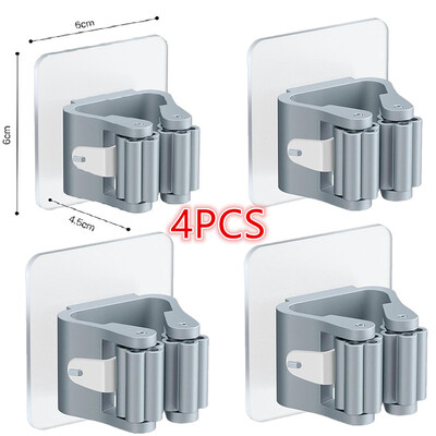 Mopihoidja Isekleepuv harjaalus Seinale paigaldatav mopi tugi pühkimishari konks Hoiukorraldaja Vannitoa köögitarvikud