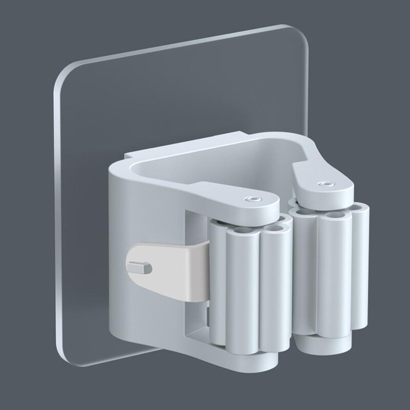 Mopihoidja Isekleepuv harjaalus Seinale paigaldatav mopi tugi pühkimishari konks Hoiukorraldaja Vannitoa köögitarvikud