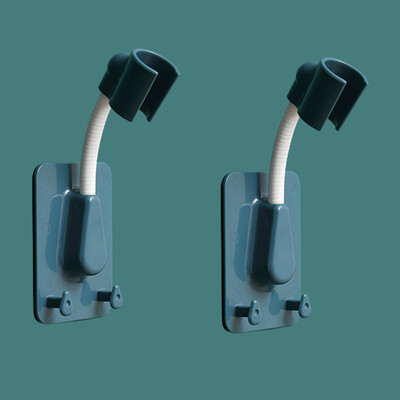 1/2 vnt Lipnios dušo galvutės laikiklis Dušo galvutės laikiklis Reguliuojamas sieninis laikiklis su 2 kabliukais stovas SPA vonios kambario priedai