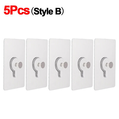 Cârlige de perete autoadezive transparente, umeraș pentru rame foto pentru dulap, dulap, rafturi, șuruburi, bucătărie, baie, cârlig cu șurub fără urme