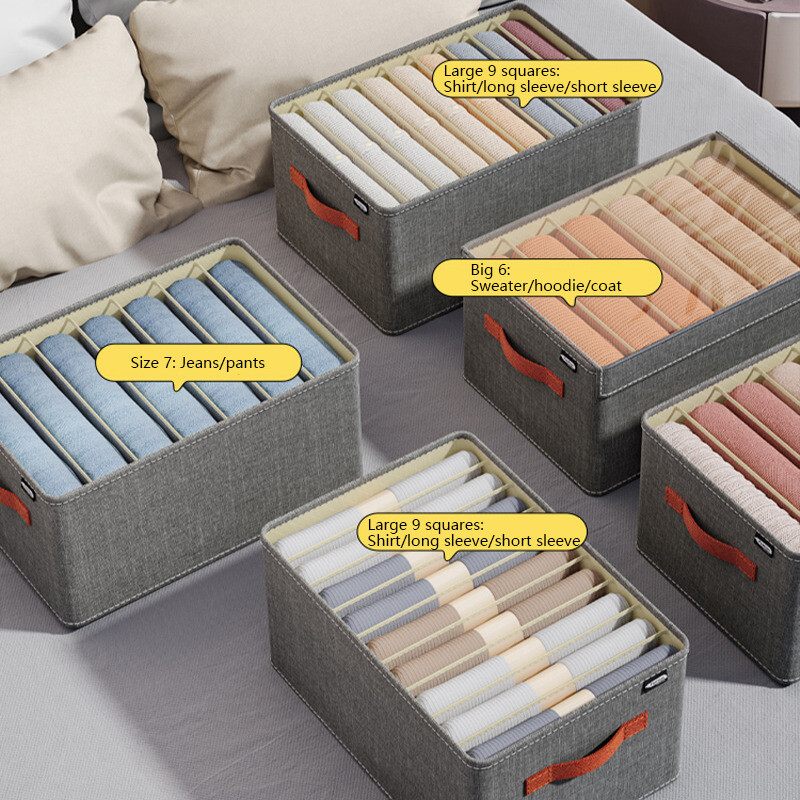 Kaanega riiete hoiukast Magamistoa sahtlid aluspesu organiseerija T-särk Püksid Korraldaja Riidekapp Riidehoidjad