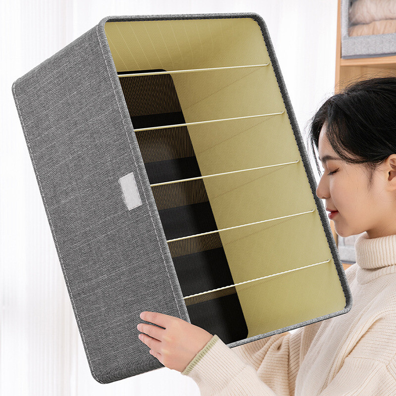 Kaanega riiete hoiukast Magamistoa sahtlid aluspesu organiseerija T-särk Püksid Korraldaja Riidekapp Riidehoidjad