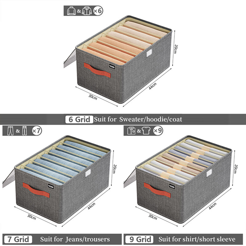 Kaanega riiete hoiukast Magamistoa sahtlid aluspesu organiseerija T-särk Püksid Korraldaja Riidekapp Riidehoidjad