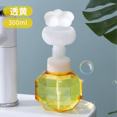 300 ml vedelseebi dosaator lillekujuline vaht vahupump tühi pudel plastikust läbipaistev pudel dušigeel vahupumba pudel
