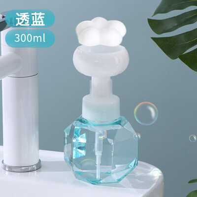 300 ml vedelseebi dosaator lillekujuline vaht vahupump tühi pudel plastikust läbipaistev pudel dušigeel vahupumba pudel