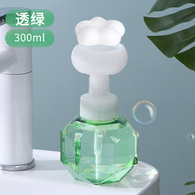 300 ml vedelseebi dosaator lillekujuline vaht vahupump tühi pudel plastikust läbipaistev pudel dušigeel vahupumba pudel