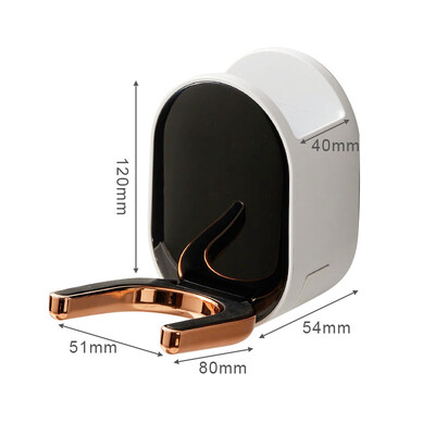 Seinale kinnitatav föönihoidik Kokkupandav hoiustamisvahend Kodu juukseharjade hoiukarp Juuksepallide trimmerrest Vannitoatarvikud