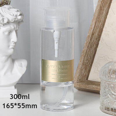 150/200/300 ml daugkartinio užpildymo buteliuko preso siurblys nagų valiklio talpyklos dozatorius Daugkartinio naudojimo plastikinis tuščias nešiojamasis makiažo buteliukas