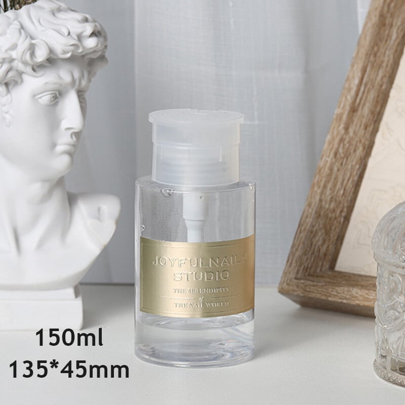 150/200/300 ml daugkartinio užpildymo buteliuko preso siurblys nagų valiklio talpyklos dozatorius Daugkartinio naudojimo plastikinis tuščias nešiojamasis makiažo buteliukas