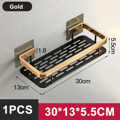 Polica za kupaonicu Kuhinjski organizator za pohranu Stalak za šampone od aluminijske legure Polica za tuš Polica za kupaonicu Polica bez bušilice