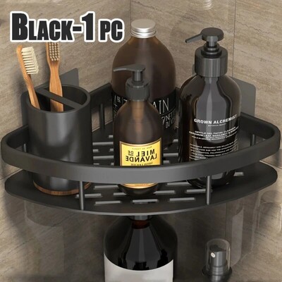 Polica za kupaonicu Kuhinjski organizator za pohranu Stalak za šampone od aluminijske legure Polica za tuš Polica za kupaonicu Polica bez bušilice