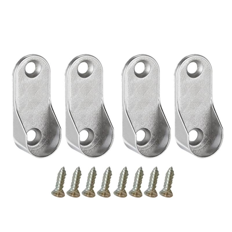 Ovalios spintos strypo atramos Baldų priedai Spintos Vamzdžio atrama Drabužiai Pakabinami Strypo laikikliai Drabužiai Vamzdžių atrama