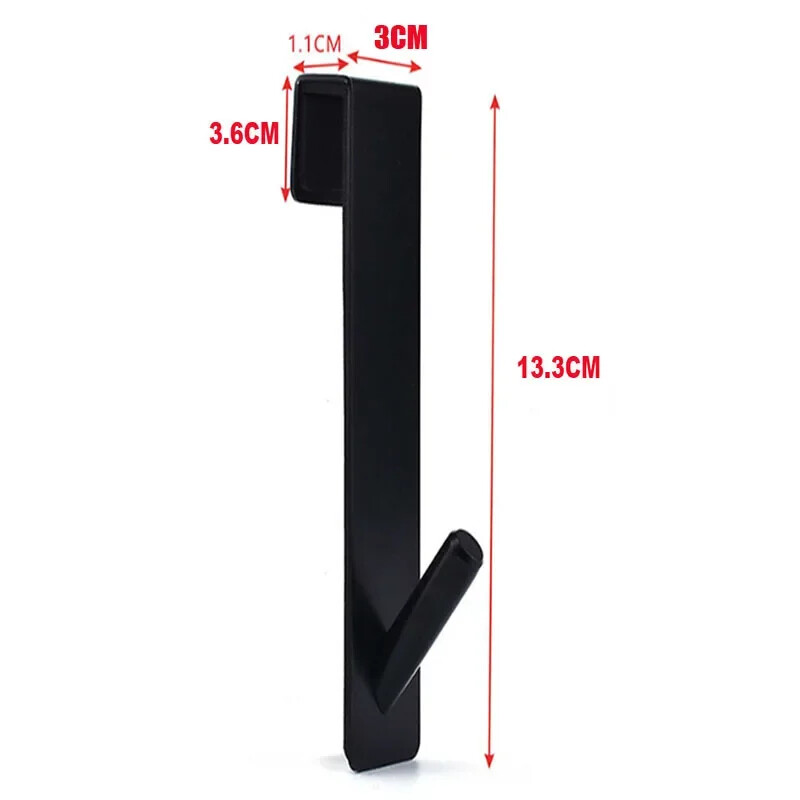 Ανοξείδωτο ατσάλι πάνω από γυάλινη πόρτα Ντους Πίσω πόρτα ντους Σχάρα για πετσέτες μπάνιου σε σχήμα S Γάντζοι θήκη για μπουρνούζι