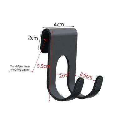 Kupaonica Aluminijska kuka Punch Besplatna zidna kuka Ručnik Tuš Staklena vrata Polica Torba Kuka Organizator za pohranu u kućanstvu