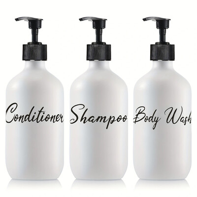 3tk seebi dosaator vannitoa šampoon dušigeeli pudel korduvtäidetav seebi vedeliku säilituskonteiner 500 ml