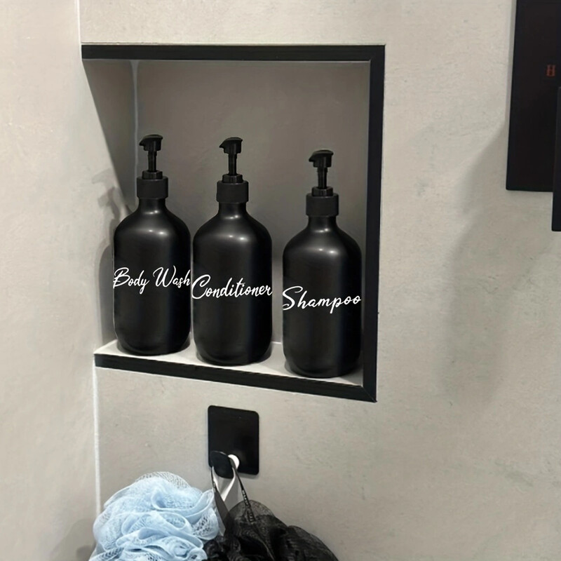 3tk seebi dosaator vannitoa šampoon dušigeeli pudel korduvtäidetav seebi vedeliku säilituskonteiner 500 ml